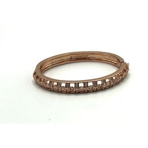 Givenchy Rose Gold Crystal Pave Bangle Bracelet